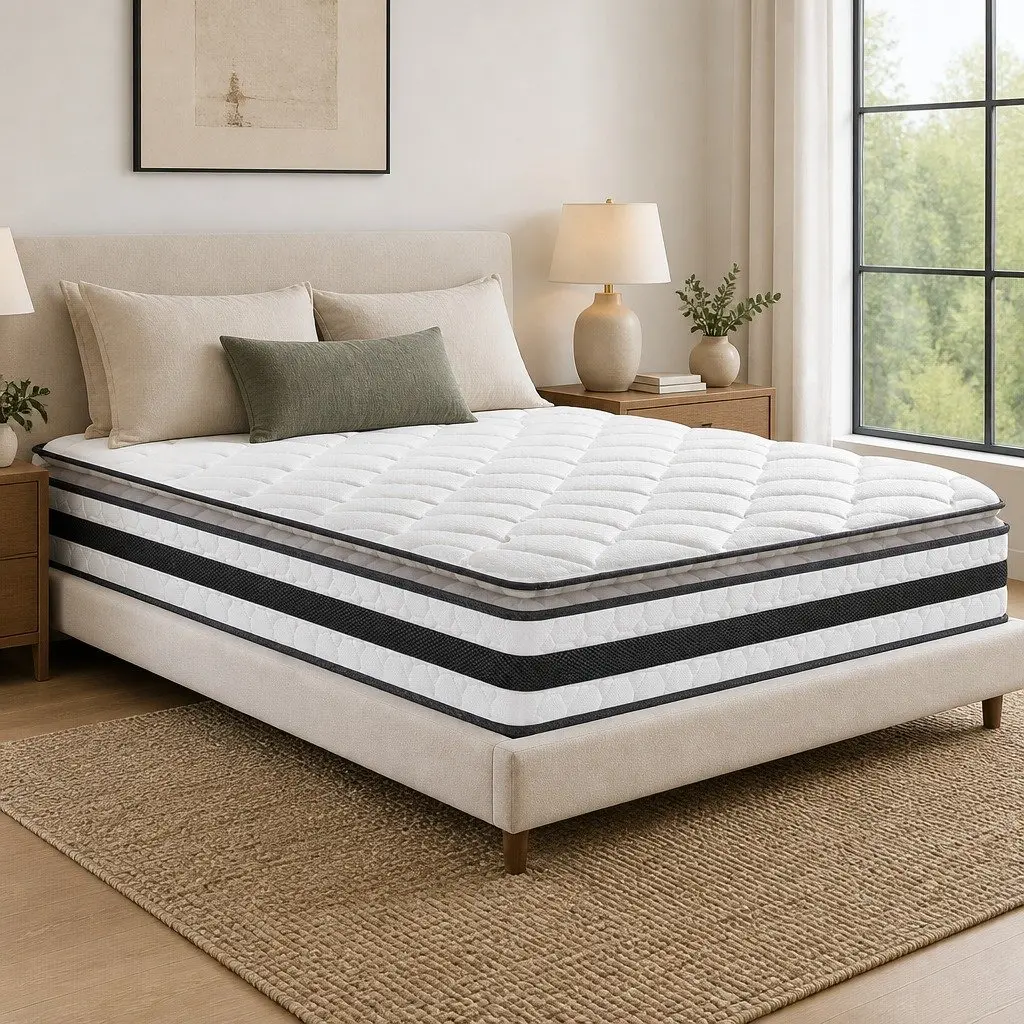 Pillow Top Double Mattress with Bonnell Spring Support