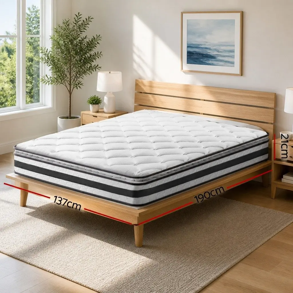 Pillow Top Double Mattress with Bonnell Spring Support