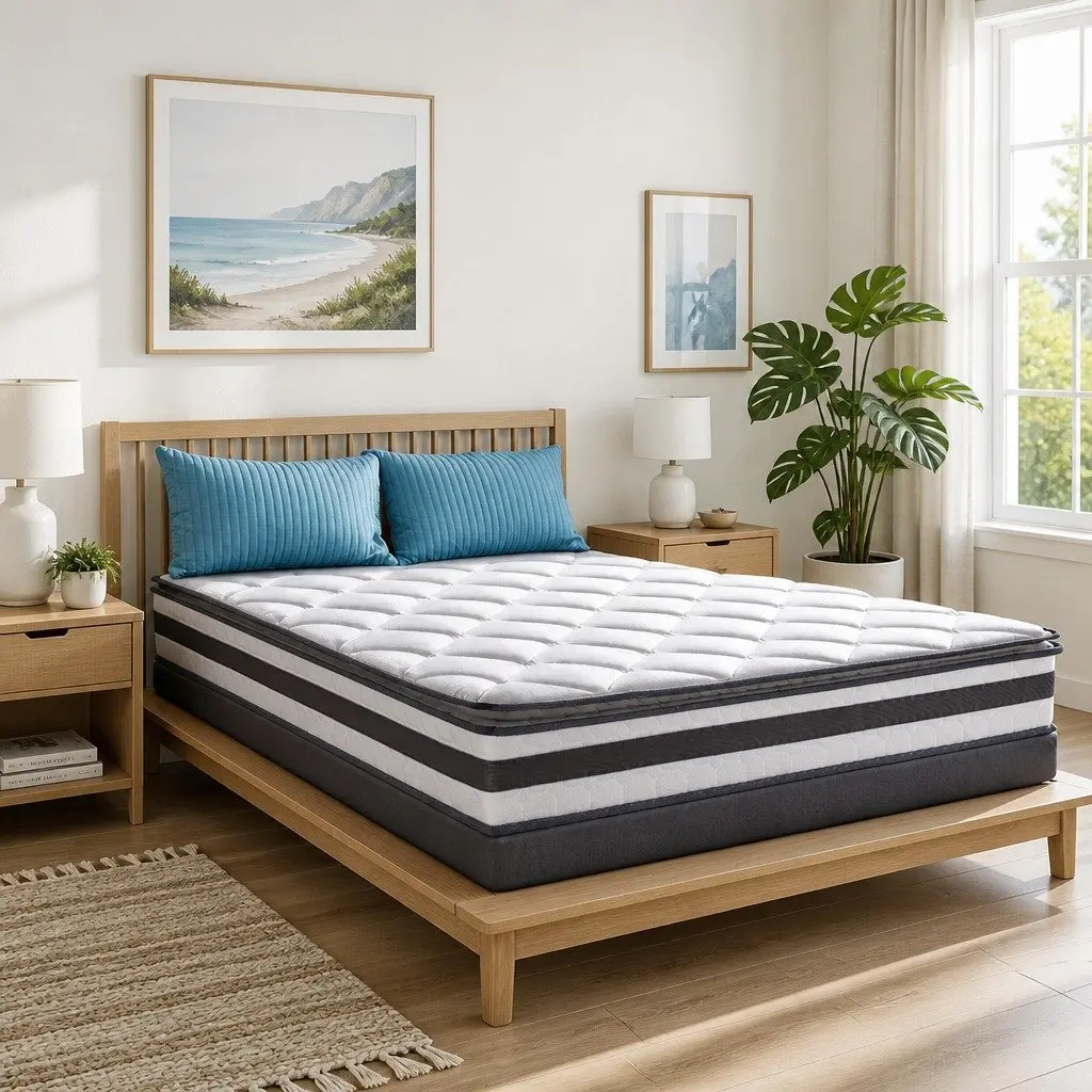 Pillow Top Double Mattress with Bonnell Spring Support