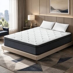 Premium Euro Top Double Mattress 34cm Medium Firm