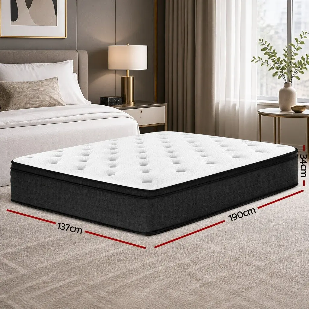 Euro Top Double Mattress 34cm Medium Firm