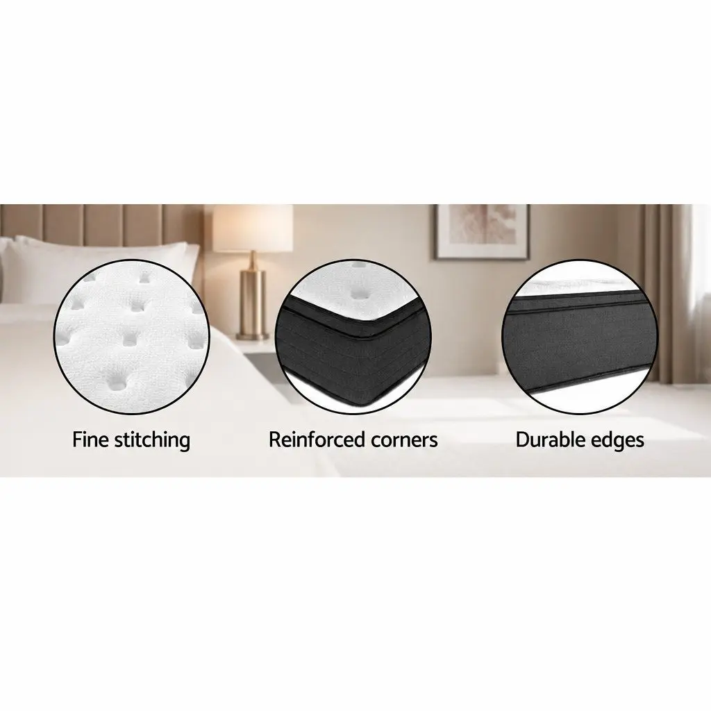 Euro Top Double Mattress 34cm Medium Firm