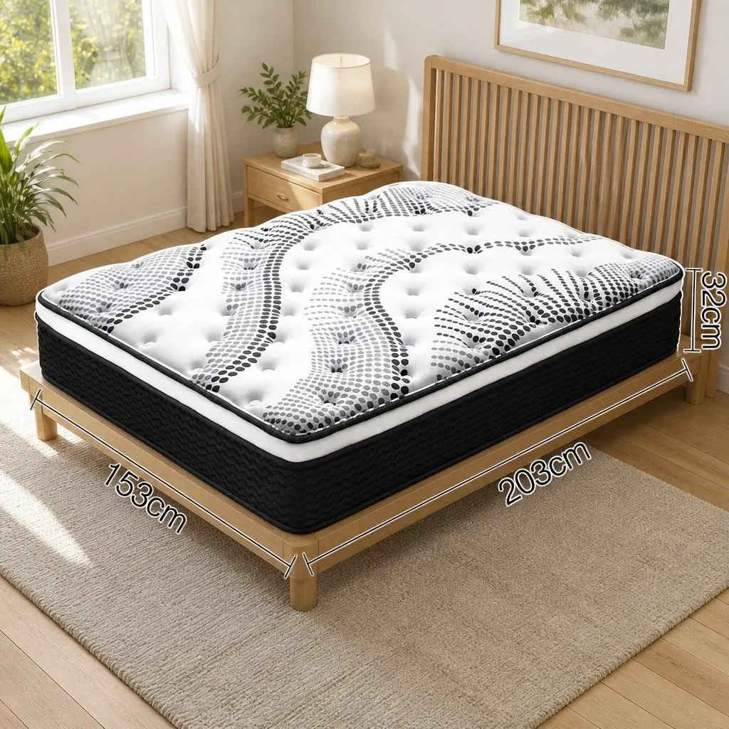 Queen Mattress with Euro Top and Pocket Springs
