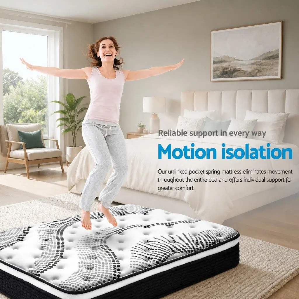 Queen Mattress with Euro Top and Pocket Springs