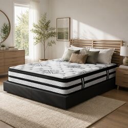 Luxurious Queen Mattress with Euro Top and Pocket Springs