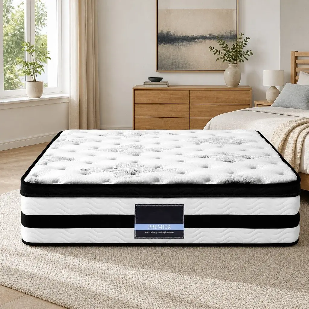 Super King Euro Top Mattress 34cm with Pocket Springs