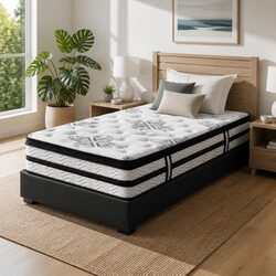 Euro Top King Single Mattress with Pocket Springs