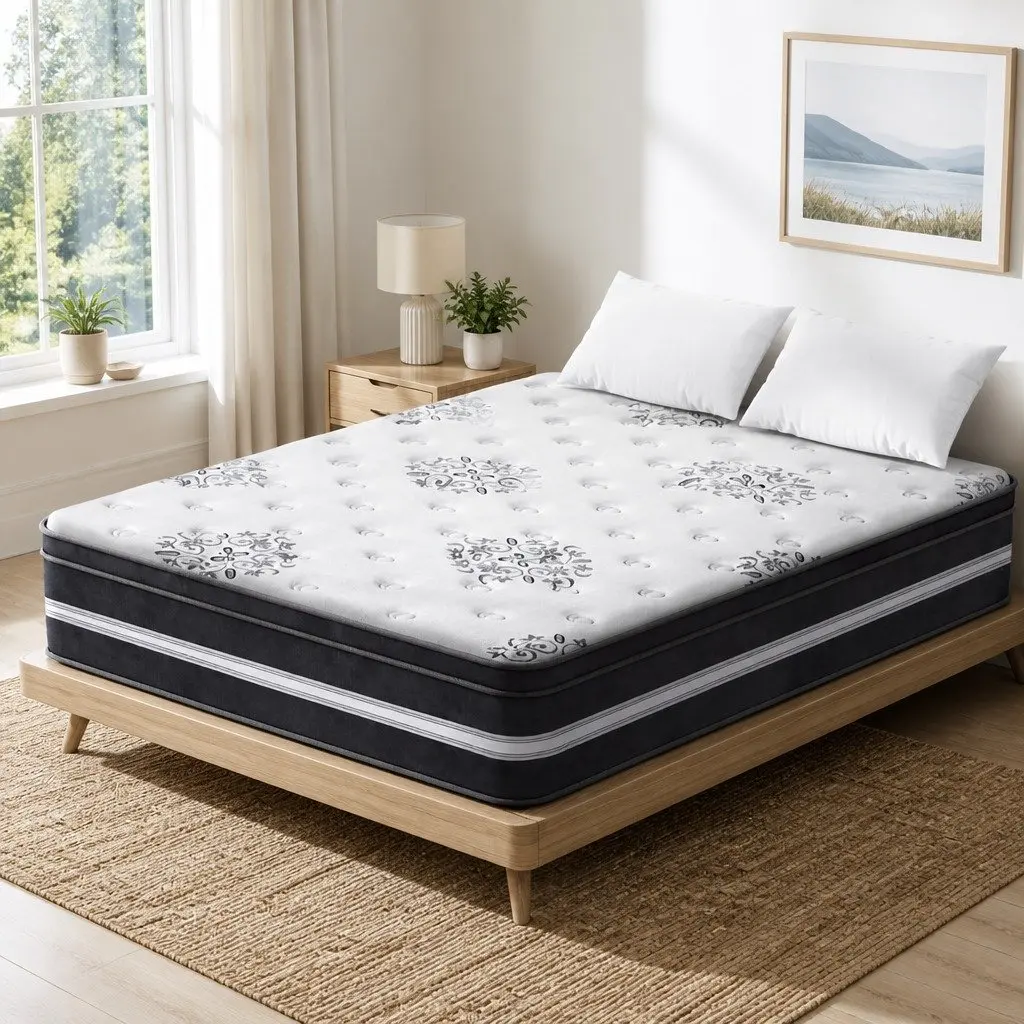 34cm Euro Top Queen Mattress with Cool Gel Memory Foam