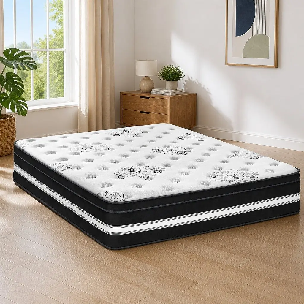 34cm Euro Top Queen Mattress with Cool Gel Memory Foam