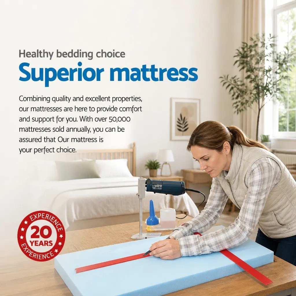 34cm Euro Top Queen Mattress with Cool Gel Memory Foam
