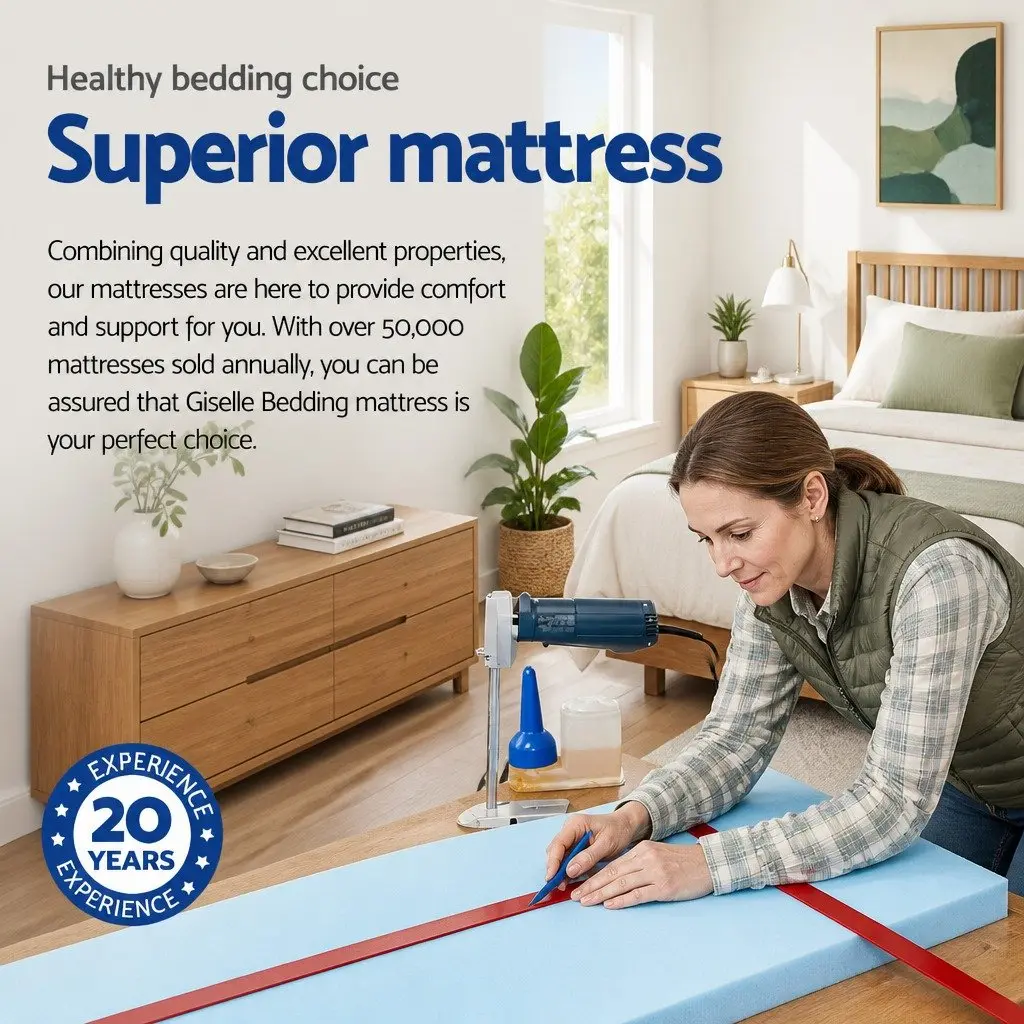 34cm Thick King Single Mattress with Cool Gel Foam