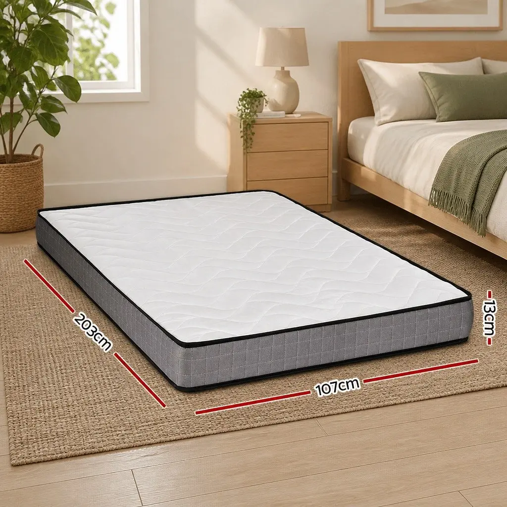 King Single Mattress 13cm Medium Firm Bonnell Spring