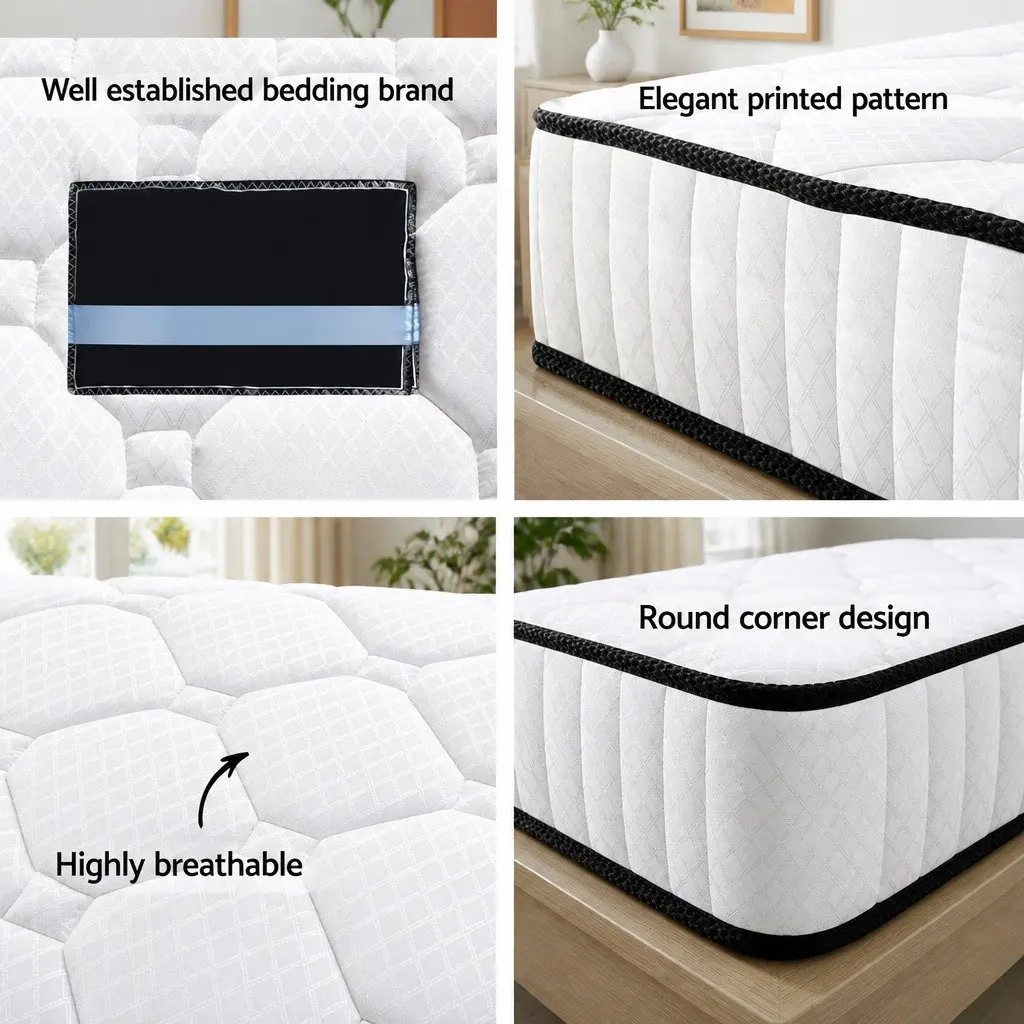Single Mattress with Pocket Spring Support 21cm Medium Firmness