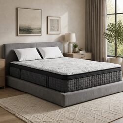 34cm Euro Top Double Mattress with 9 Zone Pocket Springs