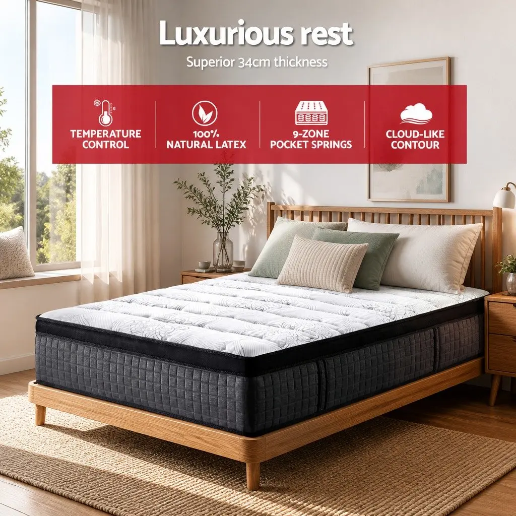 King Size Mattress with 9-Zone Pocket Spring Support