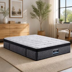 King Single Mattress 34cm 9-Zone Pocket Spring Latex Foam Medium Firm Support