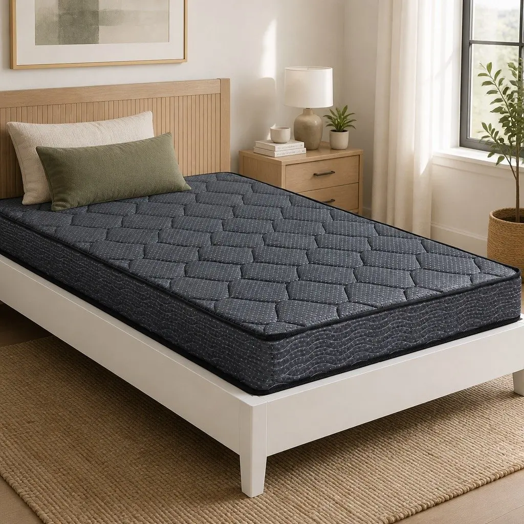 Grey King Single Mattress 16cm Tight Top Bonnell Spring