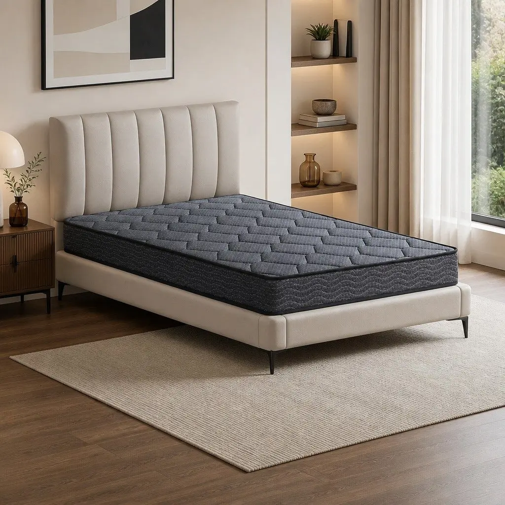 Grey King Single Mattress 16cm Tight Top Bonnell Spring