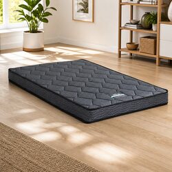 Medium Firm Grey Single Mattress with Bonnell Springs