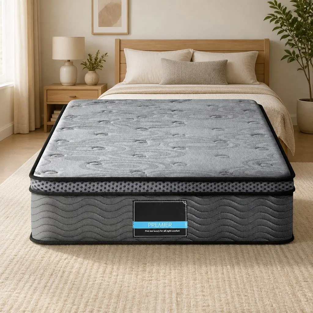 Euro Top Single Mattress 26cm Thick with Memory Foam Support