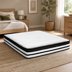 High-Quality King Size Mattress with Euro Top and Pocket Springs