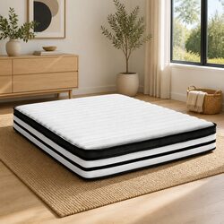 Queen Mattress with 27cm Euro Top and Pocket Springs