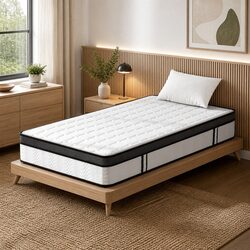 King Single Mattress 25cm Medium Firm with Bonnell Springs