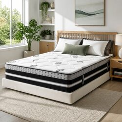Premium Double Mattress with 35cm Pocket Spring and Gel Foam