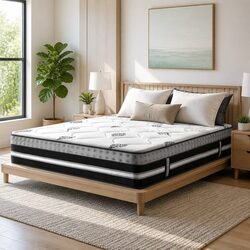 Premium King Size Mattress 35cm Hybrid Gel Memory Foam