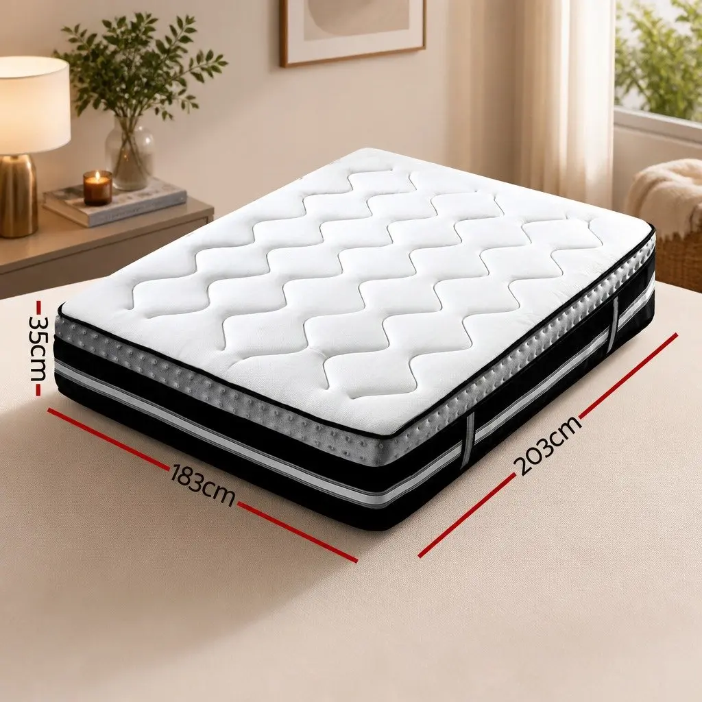 King Size Mattress 35cm Hybrid Gel Memory Foam