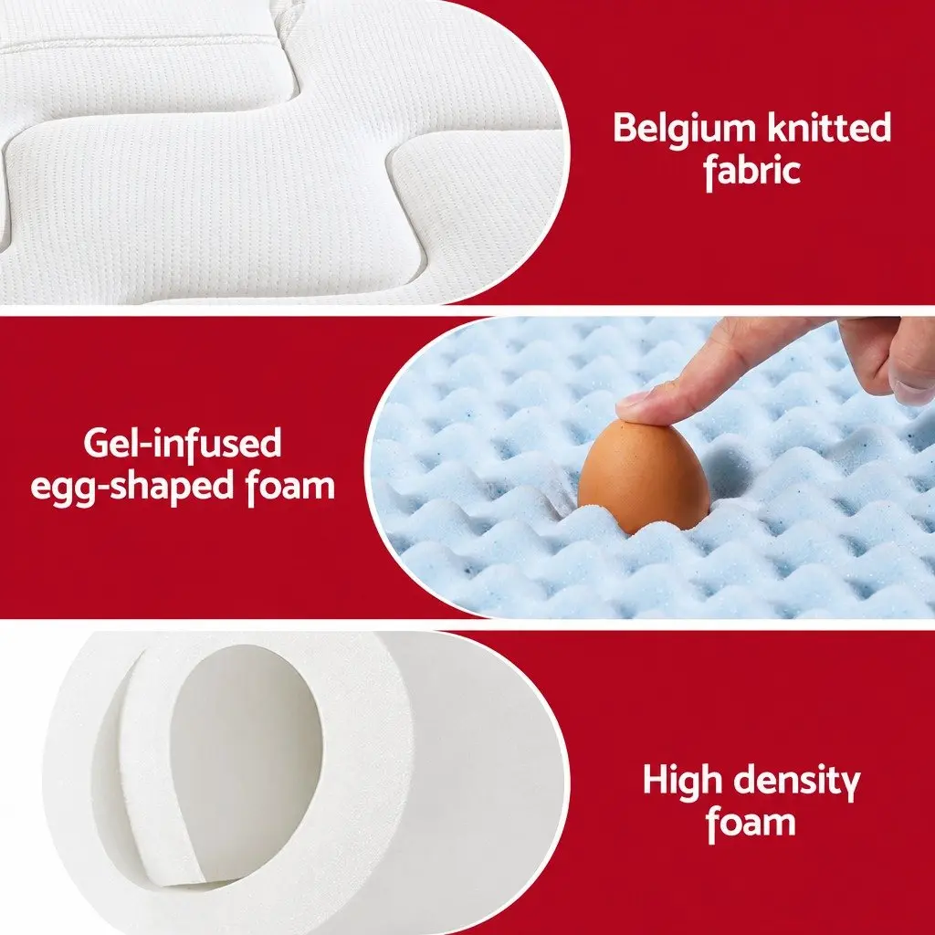 King Size Mattress 35cm Hybrid Gel Memory Foam