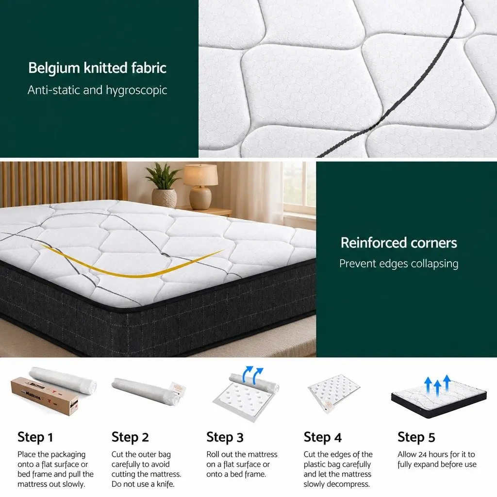 King Size Mattress with Bonnell Spring System