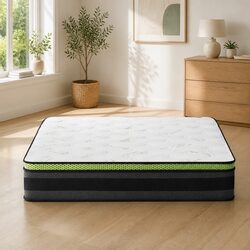 30cm Grey Medium Firmness Double Mattress with Gel Foam
