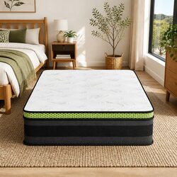 30cm Grey King Single Mattress with Cool Gel Foam