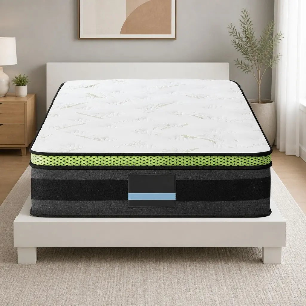 30cm Grey King Single Mattress with Cool Gel Foam