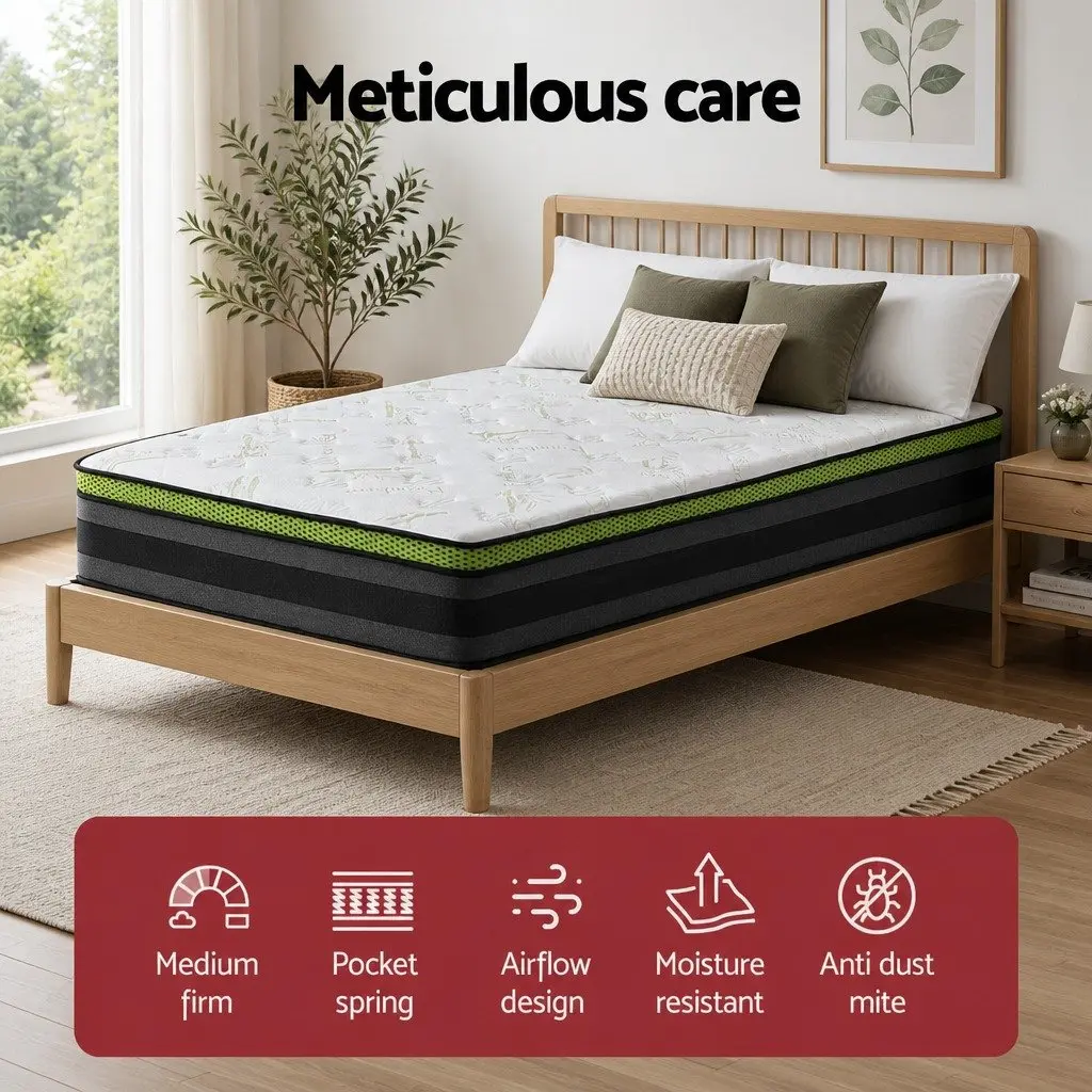 30cm Grey King Single Mattress with Cool Gel Foam