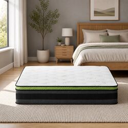 Queen Mattress 30cm Cool Gel Foam Pocket Spring Grey