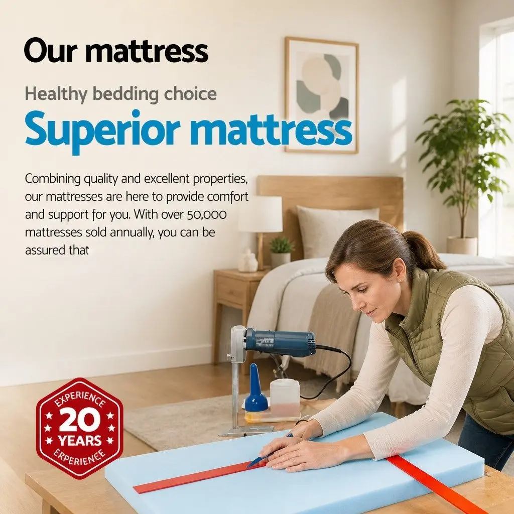 Queen Mattress Bamboo Charcoal 34cm Medium-Firm Support Pocket Spring Euro Top Grey