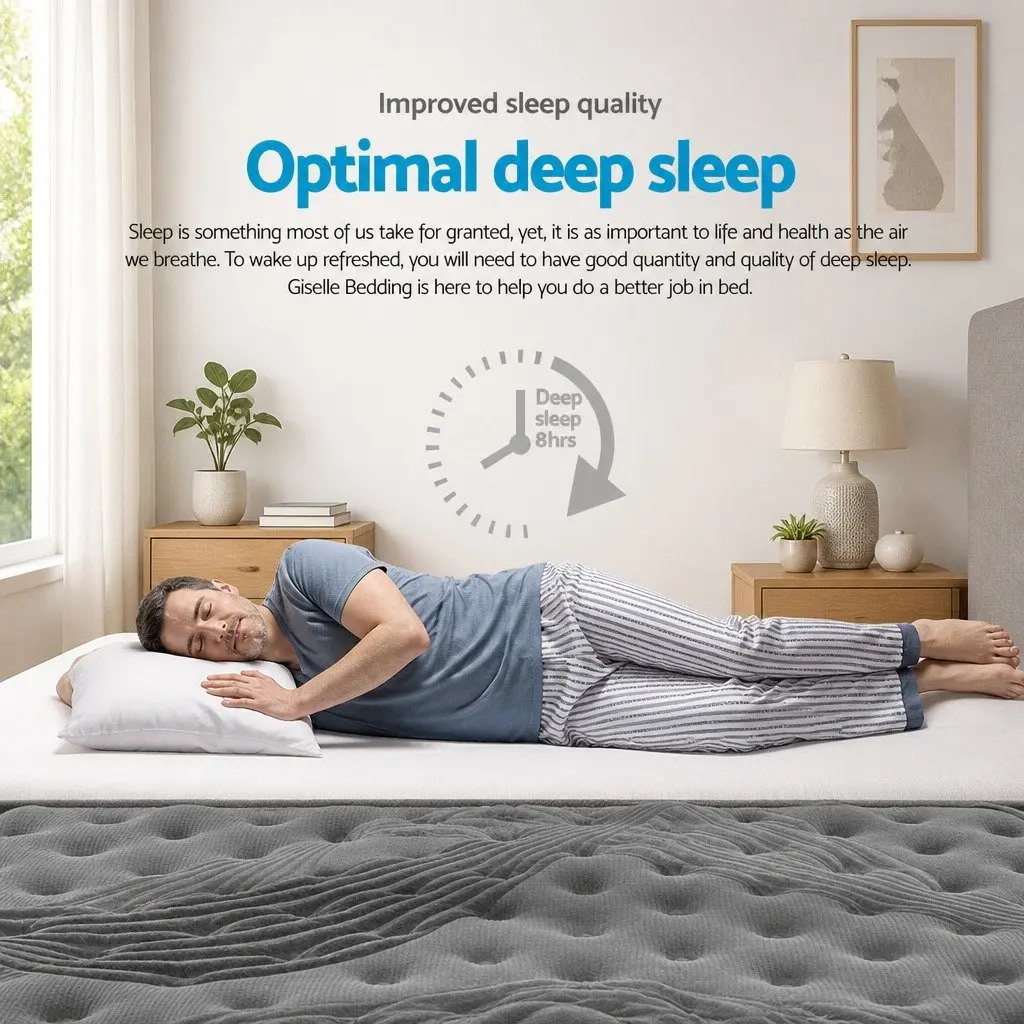 34cm Single Mattress with Medium-Firm Pocket Springs