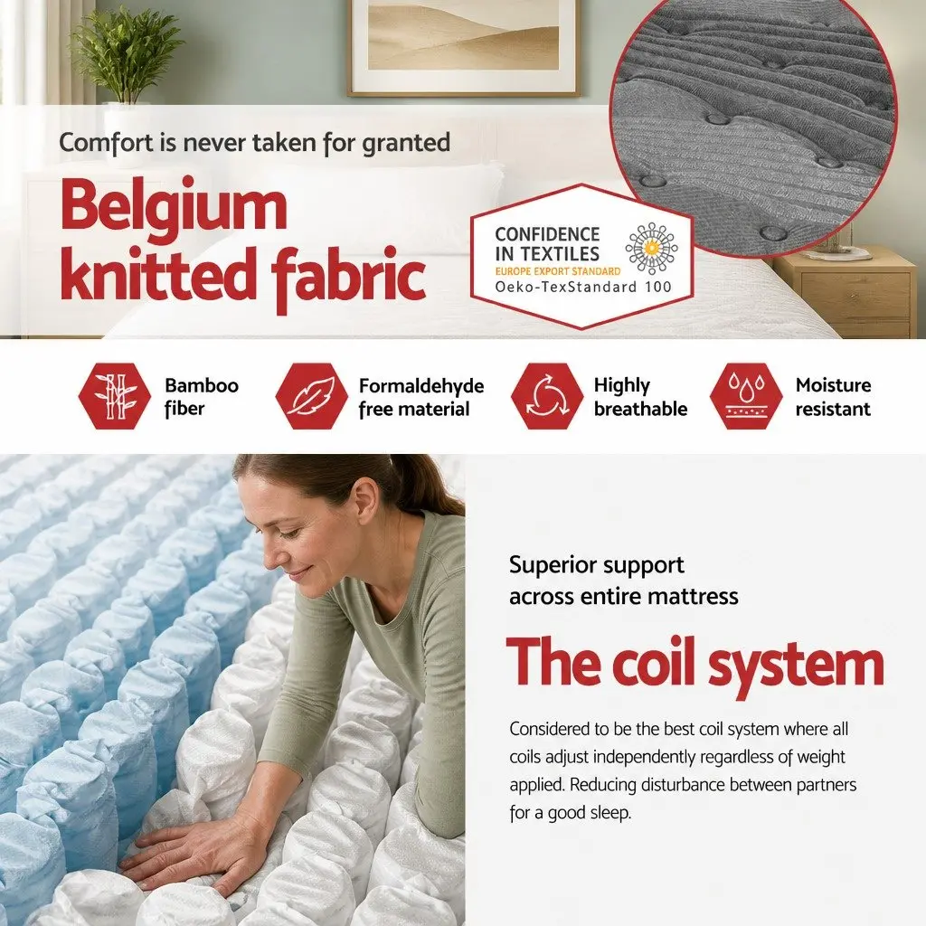 King Single Mattress with Medium-Firm Support