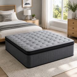 Euro Top King Single Mattress 34cm Grey