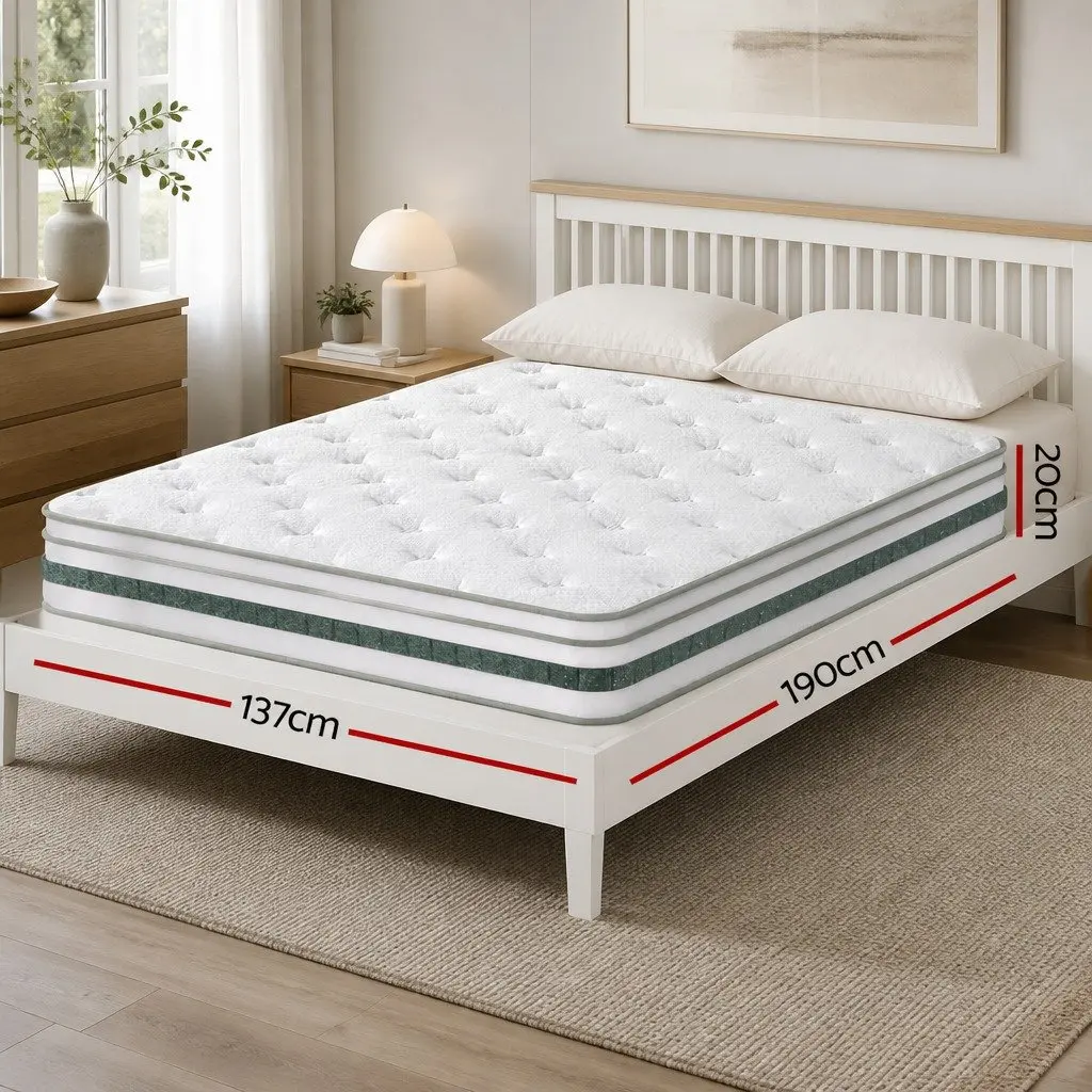 Double Mattress with Foam Pocket Spring Support