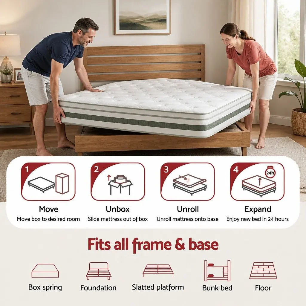 King Single Mattress with Green Tea Foam