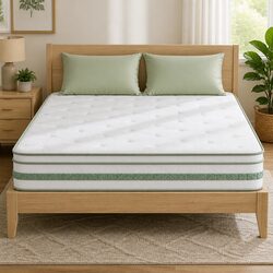 Queen Mattress with Euro Top and Bamboo Cover
