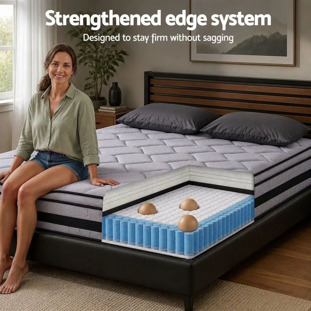Hybrid Pocket Spring Double Mattress 34cm Medium-Firm