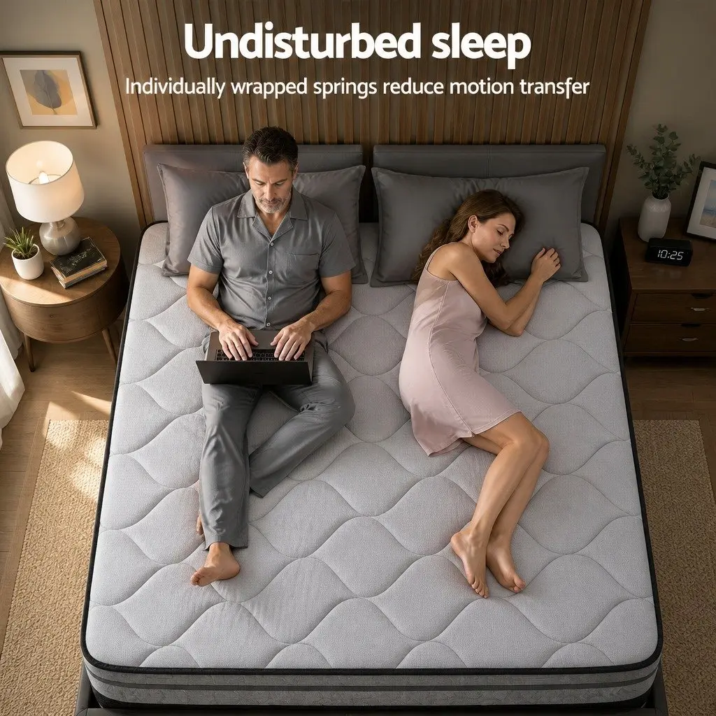 Hybrid Pocket Spring Double Mattress 34cm Medium-Firm