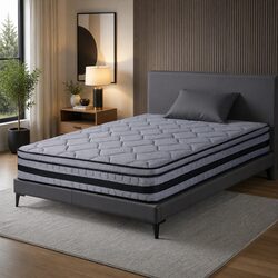 34cm Hybrid Pocket Spring Mattress with Euro Top Design