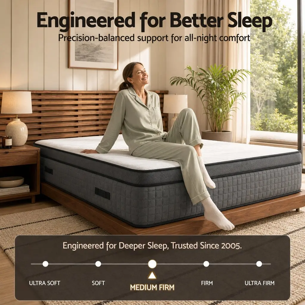 37cm Double Mattress with Adjustable Firmness