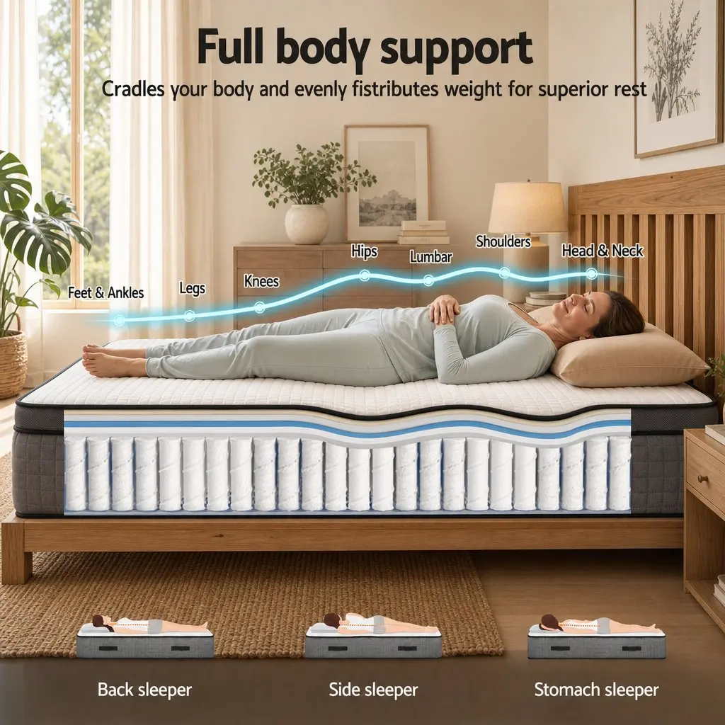 37cm Double Mattress with Adjustable Firmness