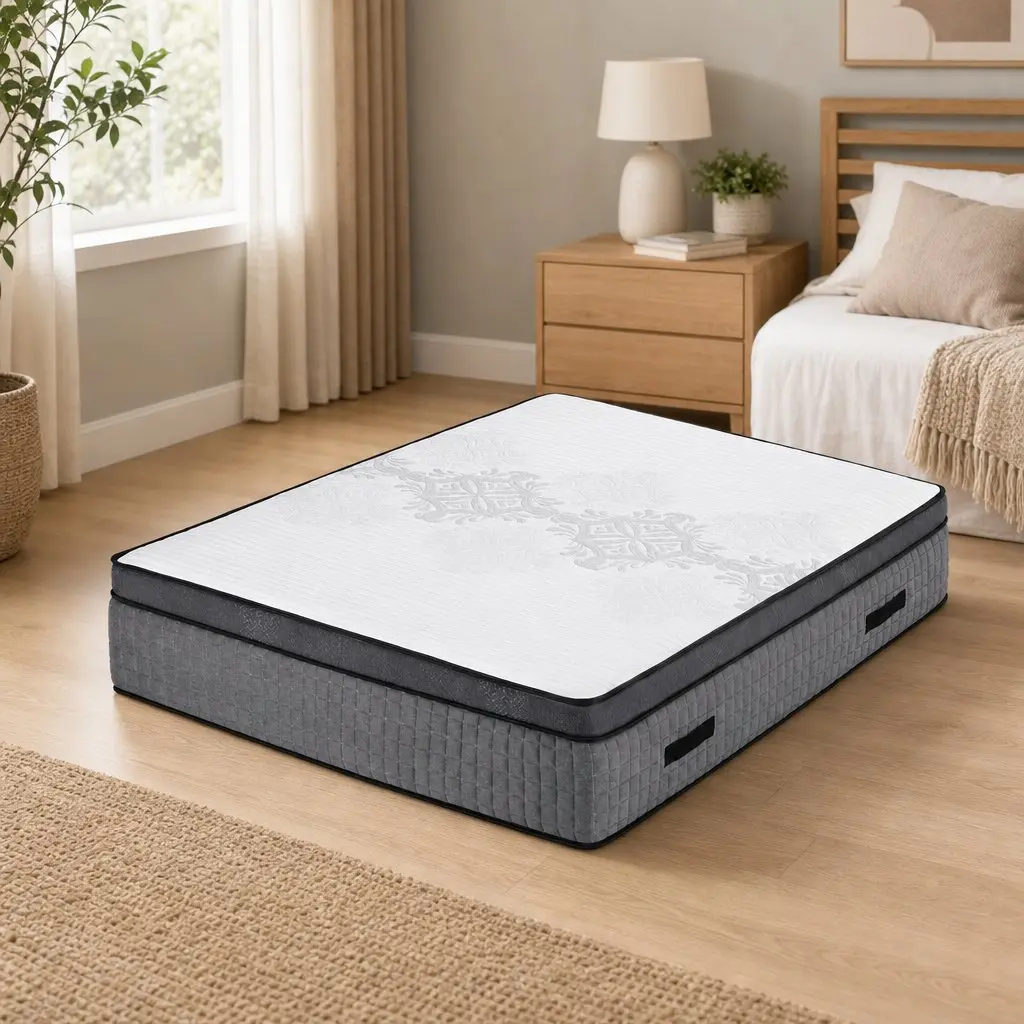 Queen Mattress 37cm 4-in-1 Adjustable Firmness with Dual Zones